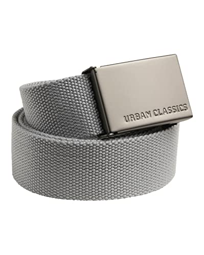 Urban Classics Gürtel Canvas Belt Unisex, Grey, one Size von Urban Classics