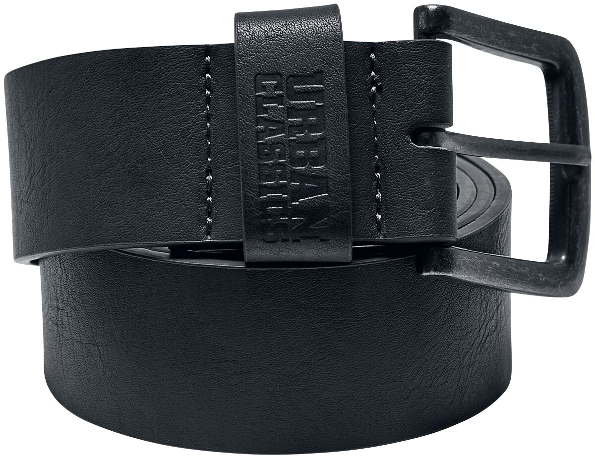 Urban Classics Gürtel - Leather Imitation Belt - grau von Urban Classics