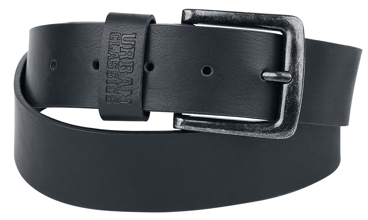 Urban Classics Gürtel - Leather Imitation Belt - schwarz von Urban Classics