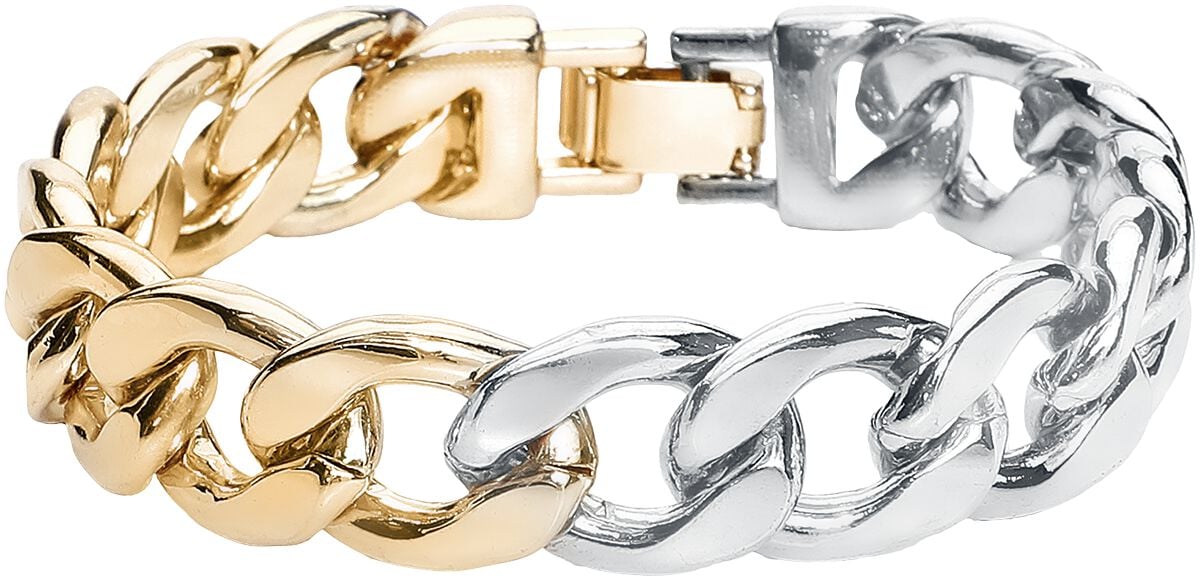 Urban Classics Heavy Two-Tone Bracelet Armband silberfarben von Urban Classics