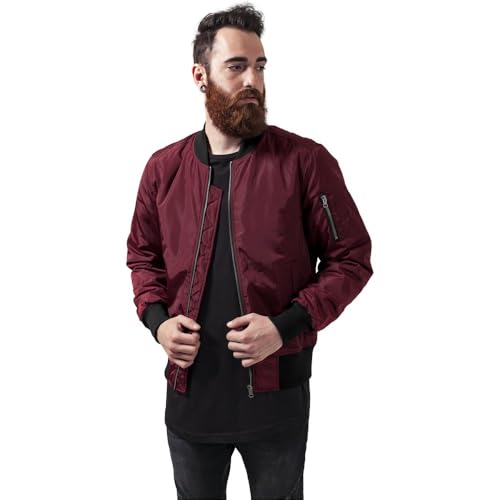 Urban Classics Herren 2-Tone Bomber Jacket Burgundy/Black, XS Urban Classics Herren 2-Tone Bomber Jacket Burgundy/Black, XS von Urban Classics