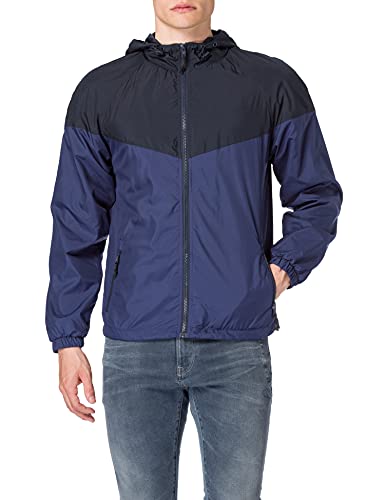 Urban Classics 2-Tone Tech Windrunner, midnightnavy/darkblue, L von Urban Classics