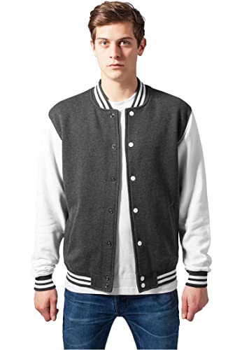 Urban Classics Herren Übergangsjacke Sweatjacke 2-tone College-Sweatjacket, zweifarbige College Jacke für Männer, erhältlich in verschiedenen Farben, Größen XS-5XL von Urban Classics