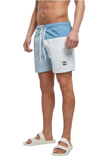 Urban Classics Herren TB6293-3 Block Swim Shorts Badehose, pastelblue, S von Urban Classics