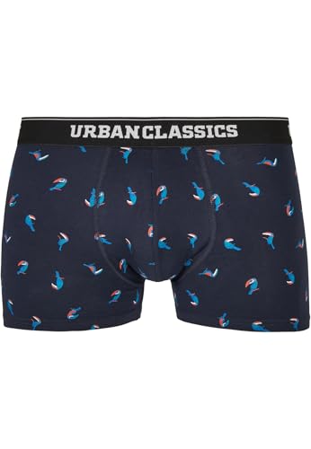 Urban Classics Herren 3-pack Boxershorts, Bird Aop+ Boxer Orange + Cha, L EU von Urban Classics
