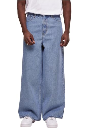 Urban Classics Herren 90's Loose Jeans Hose, Light Blue Washed, 42 von Urban Classics