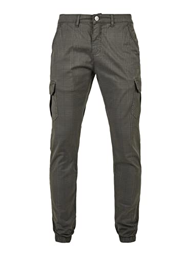 Urban Classics Herren AOP Glencheck Cargo Jog Pants Hose, Darkgrey, S von Urban Classics