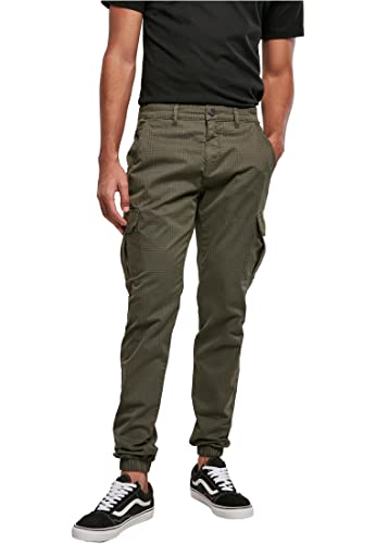 Urban Classics Herren AOP Glencheck Cargo Jog Pants Hose, Olive, 4XL Urban Classics Herren AOP Glencheck Cargo Jog Pants Hose, Olive, 4XL von Urban Classics