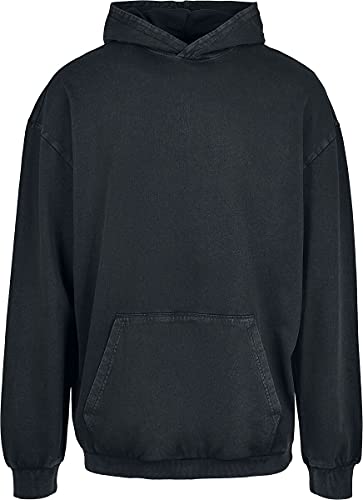 Urban Classics Herren TB3949-Acid Washed Big Hoody Kapuzenpullover, Black, S von Urban Classics