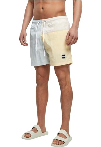 Urban Classics Herren Badehose 3 Block Swim Shorts pastelcream 3XL von Urban Classics