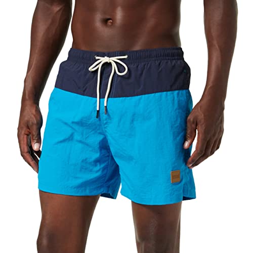 Urban Classics Herren Badehose Block Swim Shorts nvy/tur XL von Urban Classics