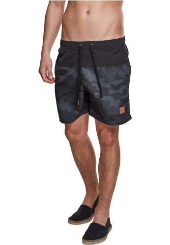 Urban Classics Herren Badehose Block Swim Shorts, Badehose für Männer, schnell trocknend, erhältlich in vielen Farbvarianten, Größen XS-5XL von Urban Classics