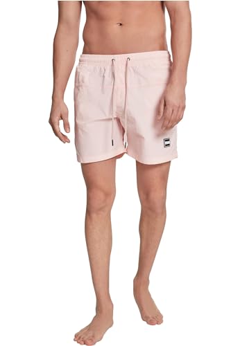 Urban Classics Herren Badehose Block Swim Shorts, pink, 3XL von Urban Classics