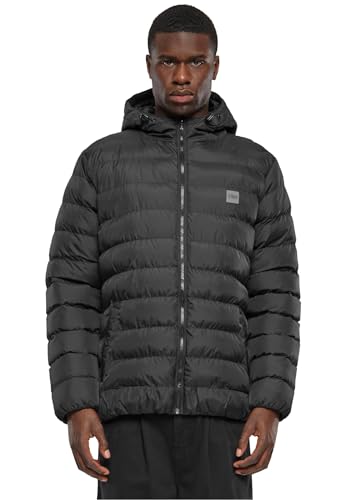 Urban Classics Men's TB863-Basic Bubble Jacket Winterjacke, blkblkblk, XS von Urban Classics