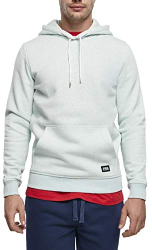 Urban Classics Herren Basic Melange Hoody Kapuzenpullover, aqua melange, 3XL von Urban Classics