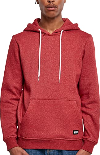 Urban Classics Herren Basic Melange Hoody Kapuzenpullover, bloodstonemelange, XXL von Urban Classics