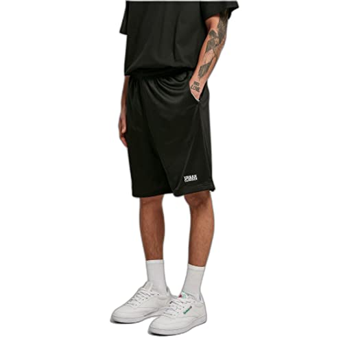 Urban Classics Herren Basic Mesh Klassische Shorts, Black, 4XL von Urban Classics