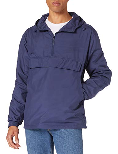 Urban Classics Herren Basic Pull Over Jacke, Dark Blue, S von Urban Classics