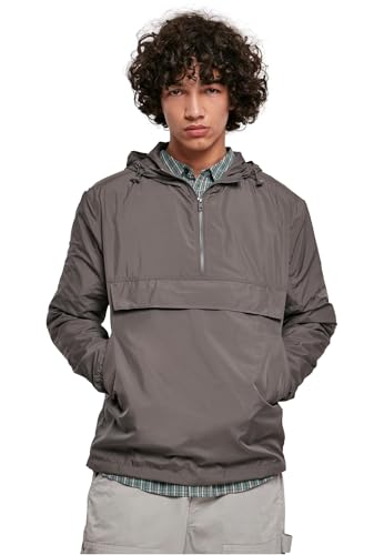 Urban Classics Herren Basic Pull Over Jacket darkshadow, XXL von Urban Classics