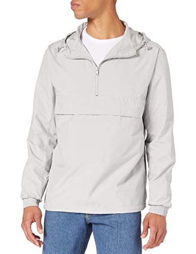 Urban Classics Herren Basic Pull Over Jacket Jacke, Lightasphalt, 5XL Große Größen EU von Urban Classics