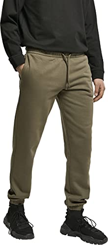 Urban Classics Herren TB4418-Basic Sweatpants 2.0 Freizeithose, Dark Olive, 3XL von Urban Classics