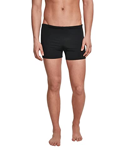 Urban Classics Herren Basic Swim Trunk Badehose,per Pack Schwarz (Black 00007),X-Small (Herstellergröße:XS) von Urban Classics