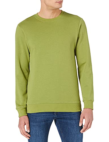 Urban Classics Herren Sweatshirt Basic Terry Crew Pullover, newolive, L von Urban Classics