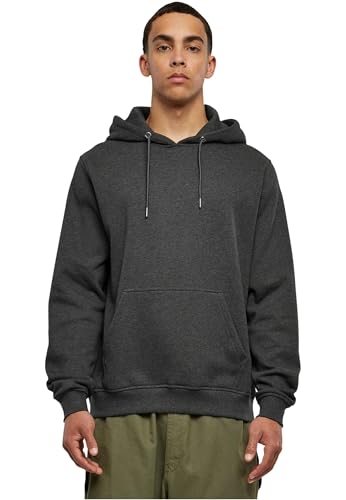 Urban Classics Basic Terry Hoody – Herren Kapuzenpullover aus Sweatstoff, Regular Fit mit Kängurutasche, weiches Material für Alltag & Streetstyle, Charcoal, M von Urban Classics