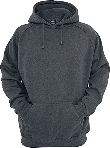 Urban Classics Herren Blank Hoody Kapuzenpullover, Charcoal, S von Urban Classics