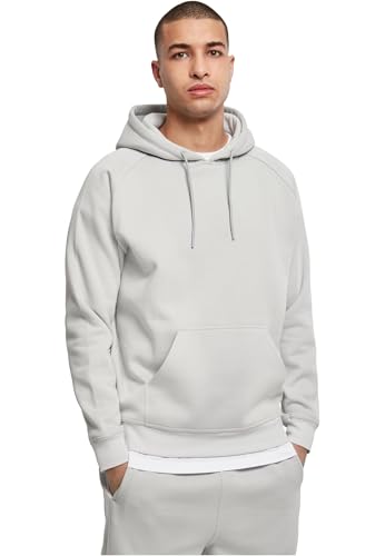 Urban Classics Herren Kapuzenpullover Blank Hoody, klassischer Hoodie für Männer, Loose Fit, L, lightasphalt von Urban Classics