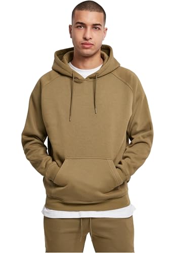 Urban Classics Herren Kapuzenpullover Blank Hoody, klassischer Hoodie für Männer, Loose Fit, M, tiniolive von Urban Classics