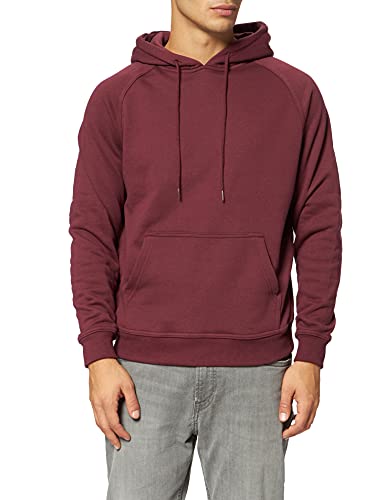 Urban Classics Herren Blank Hoody Kapuzenpullover, cherry, S von Urban Classics