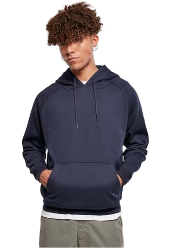Urban Classics Herren Kapuzenpullover Blank Hoody, klassischer Hoodie für Männer, Loose Fit, XL, midnightnavy von Urban Classics