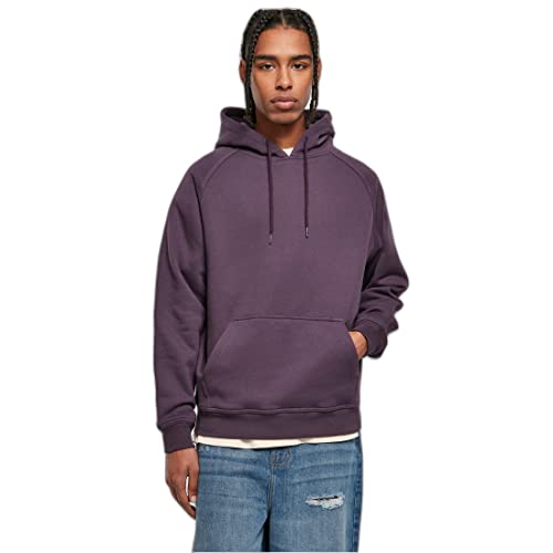 Urban Classics Herren Blank Hoody Sweatshirt, purplenight, XL von Urban Classics