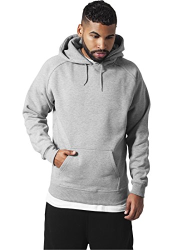 Urban Classics Herren Blank Hoody Kapuzenpullover, Grau, 4XL Urban Classics Herren Blank Hoody Kapuzenpullover, Grau, 4XL von Urban Classics