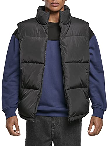 Urban Classics Herren TB4476-Block Puffer Vest Jacke, Black/Black, L von Urban Classics