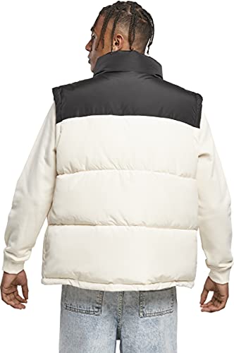 Urban Classics Herren TB4476-Block Puffer Vest Jacke, Black/whitesand, XL von Urban Classics