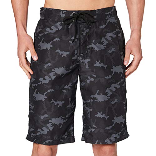 Urban Classics Herren Board Bermuda Shorts Badehose, Black camo, S von Urban Classics