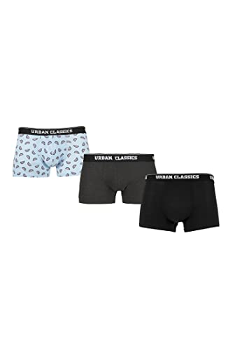 Urban Classics Herren TB3979-Boxer Shorts 3-Pack Boxershorts, Melon AOP+cha+blk, 4XL (3er Pack) von Urban Classics