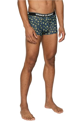 Urban Classics Herren Boxer Shorts 5-Pack Boxershorts, ban.AOP+Brand.AOP+cha+blk+wht, 3XL (5er Pack) von Urban Classics