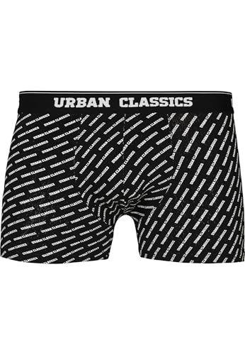 Urban Classics Herren Boxer Shorts 5-Pack Boxershorts, bur/dkblu+wht/blk+wht+AOP+blk, M (5er Pack) von Urban Classics
