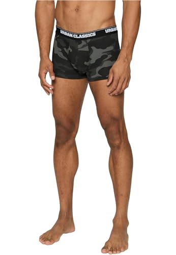 Urban Classics Herren 2-pack Camo Boxershorts, Woodcamo + Darkcamo, XL EU von Urban Classics