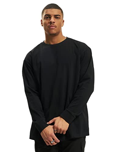 Urban Classics Herren Boxy Heavy Longsleeve Langarmshirt, Schwarz (Black 00007), L von Urban Classics