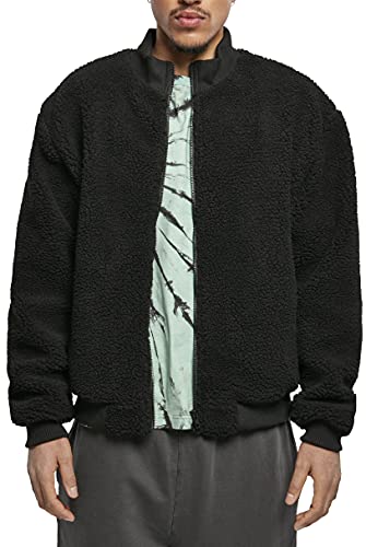 Urban Classics Herren TB4487-Boxy Sherpa Jacket Jacke, Black, 5XL von Urban Classics