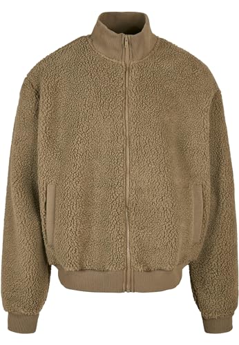 Urban Classics Herren TB4487-Boxy Sherpa Jacket Jacke, tiniolive, XL von Urban Classics