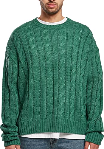 Urban Classics Herren Boxy Sweater Sweatshirt, green, 5XL von Urban Classics