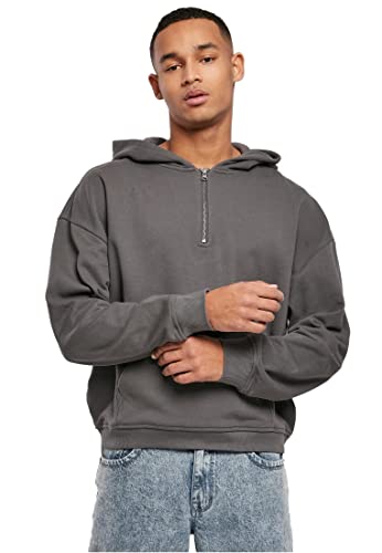 Urban Classics Herren Boxy Zip Hoodie Cardigan Sweater, Darkshadow, S EU von Urban Classics