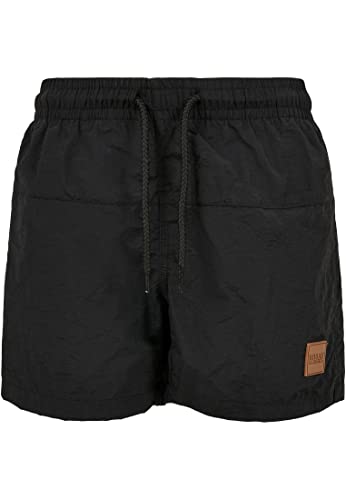 Urban Classics Herren Boys Block Swim Shorts Badehose, Black, 158/164 von Urban Classics