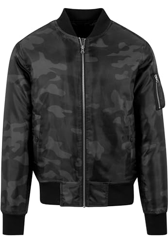 Urban Classics Herren Jacke Camo Basic Bomber Jacket, Gr. Small, Mehrfarbig (Dark camo 784) von Urban Classics