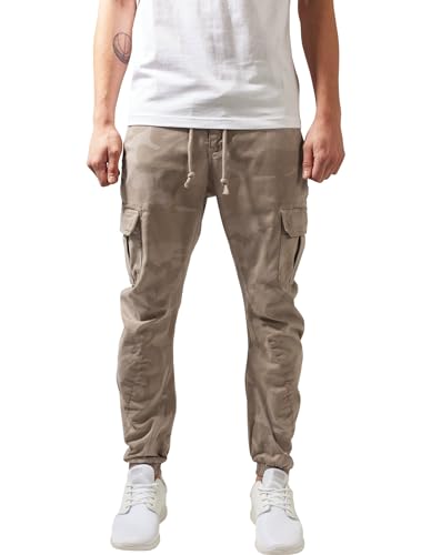 Urban Classics Herren Cargo Jogging Pants Hose, Sand Camo, 40 von Urban Classics